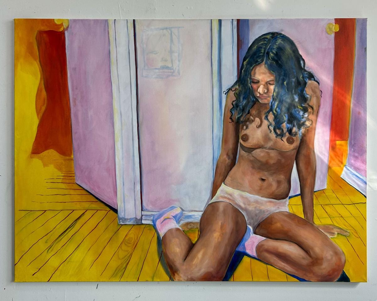 Self Portrait in the Living Room